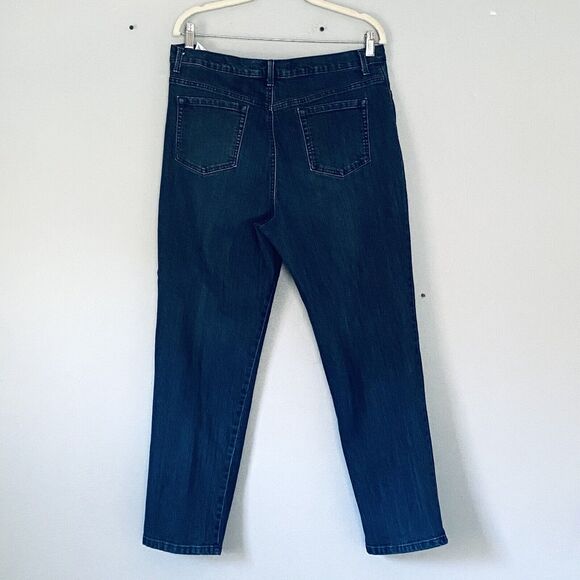 Gloria Vanderbilt Jeans Womens Size 16 Short Amanda Dark Wash Ankle Classic - Picture 2 of 9